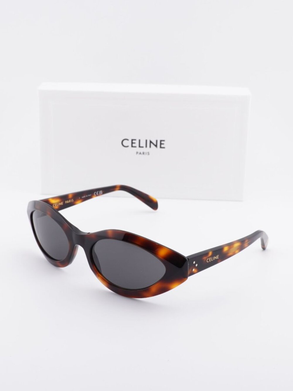 Celine CL40311I 53A Cat Eye Sunglasses - Havana / Grey